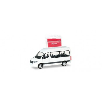Herpa 013468 Mercedes Benz Sprinter Bus HD, wit (Minikit)