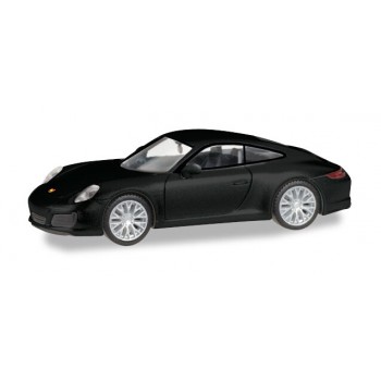 Herpa 038638002 Porsche 911 Carrera 4S, zwart metallic 1:87