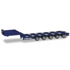 Herpa 076388-008 Goldhofer Semitieflader 5a., blauw