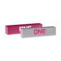 Herpa 076449005 Container set 2x40 ft. ONE / ONE