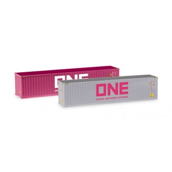 Herpa 076449005 Container set 2x40 ft. ONE / ONE