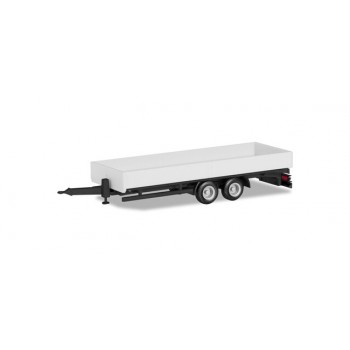 Herpa 076920 Aanhanger tandem, wit