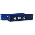 Herpa 076937 Container 45 ft. High Cube 1x P&O Ferrymaster & 1x DFDS