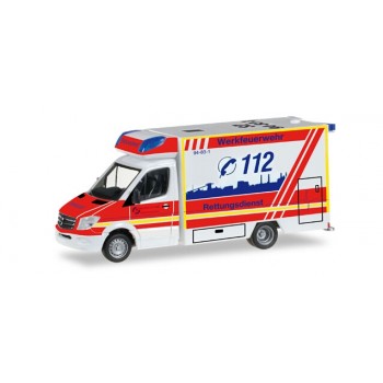 Herpa 092340 Mercedes Benz Sprinter Werkfeuerwehr Salzgitter 1:87