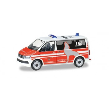 Herpa 092876 VW T6 Notarzt Feuerwehr Wolfsburg 1:87