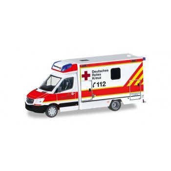 Herpa 093217 Mercedes Benz Sprinter Fahrtec DRK Stuttgart 1:87