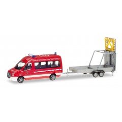 Herpa 093255 VW Crafter + aanhanger Feuerwehr Nittenau 1:87