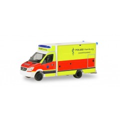 Herpa 094436 Mercedes Benz Sprinter Polizei Hamburg Sanitatsdienst