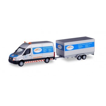 Herpa 095068 VW Crafter + aanhanger SABA Transportservice Herpa 095068 VW Crafter + aanhanger SABA Transportservice