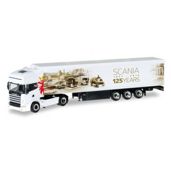 Herpa 306454 Scania 164 TL Schubboden-Sattelzug 125 Jahre Scania 1:87 Herpa 306454 Scania 164 TL Schubboden-Sattelzug 125 Jahre Scania 1:87