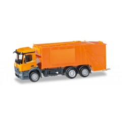 Herpa 307048 Mercedes Benz Antos Pressmullw/vuilnisauto oranje 1:87