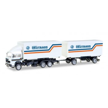 Herpa 307161 Iveco WechselkofferHängerzug "Deutrans" 1:87