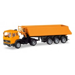 Herpa 309356 Iveco Magirus 6x4 Bau.Sz., oranje