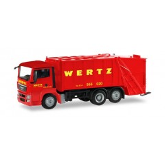 Herpa 309424 MAN TGS Pressmüllwagen/vuilnisauto Wertz Aachen
