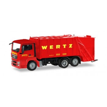 Herpa 309424 MAN TGS Pressmüllwagen/vuilnisauto Wertz Aachen Herpa 309424 MAN TGS Pressmüllwagen/vuilnisauto Wertz Aachen