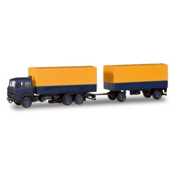 Herpa Basic 309578 Iveco Magirus Pr./Pl/, geel-blauw