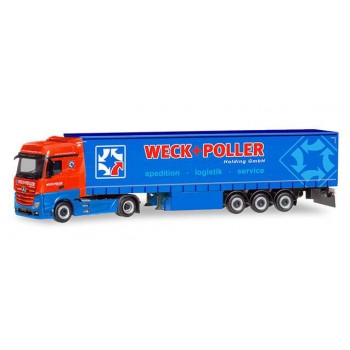 Herpa 310314 Mercedes Benz Actros B. G.Sz. Weck + Poller
