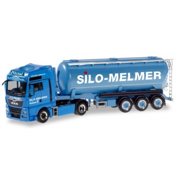 Herpa 310574 MAN TGX XXL E6c S.Sz. Silo Melmer / Kletterstadl