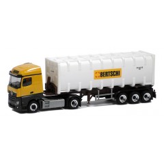 Herpa Mercedes Benz Actros Streamspace 2.5 Bulkcontainer "Bertschi"