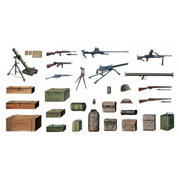 Italeri 0407 Accessoires Tweede Wereld Oorlog 1:35 Italeri 0407 Accessoires Tweede Wereld Oorlog 1:35