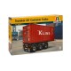 Italeri 3887 Container trailer met 20ft. Container Bouwpakket 1:24 