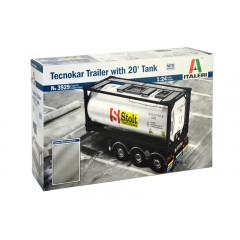 Italeri 3929 Containertrailer Tecnokar met 20ft tankcontainer