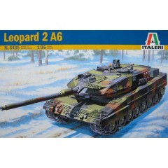 Italeri 6435 Leopard 2A6 Inclusief Nederlandse decals Bouwpakket 1:35