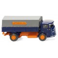 Wiking 047601 Büssing vrachtwagen blauw/oranje