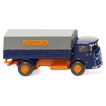 Wiking 047601 Büssing vrachtwagen blauw/oranje